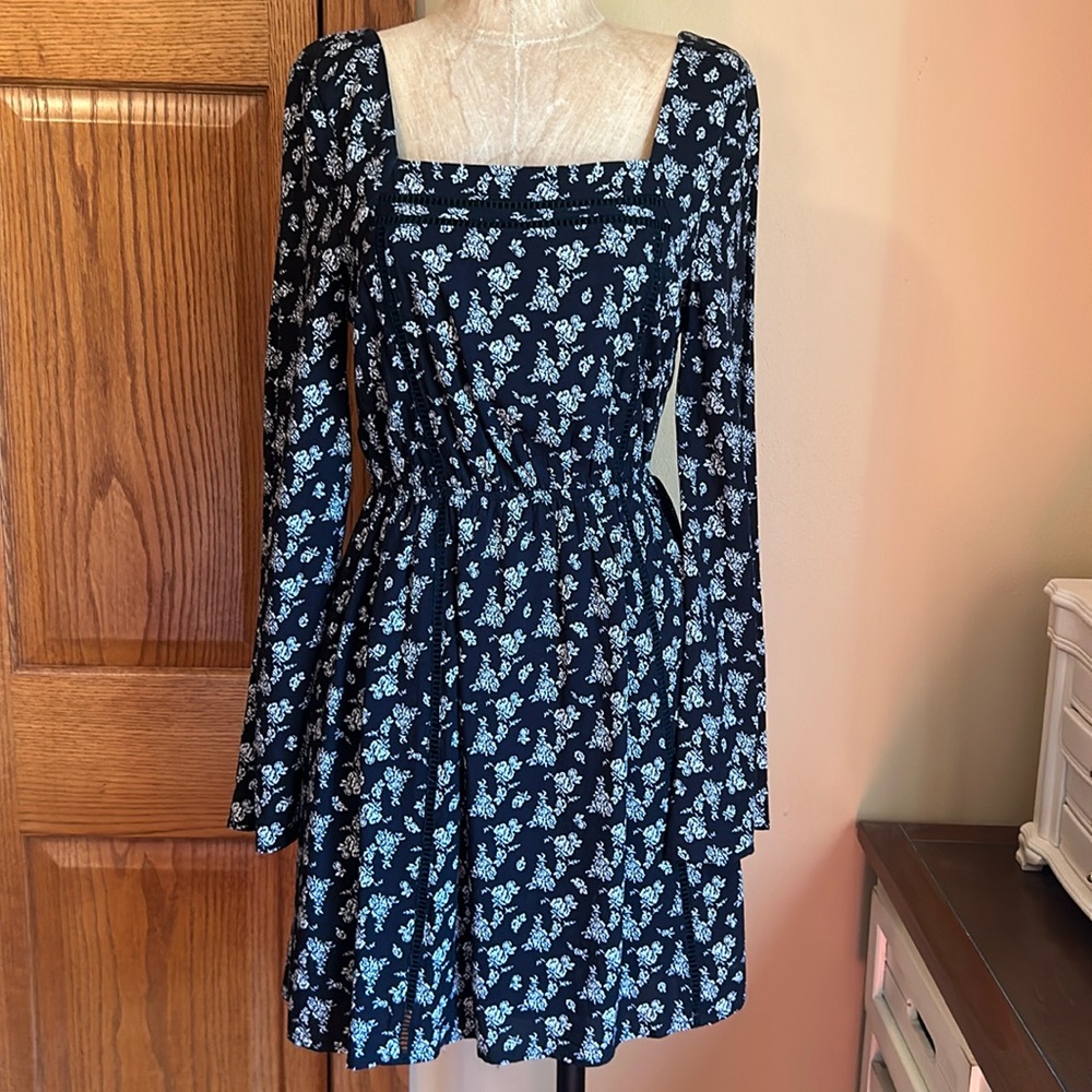 Beautiful Miami whimsical floral dress, small.